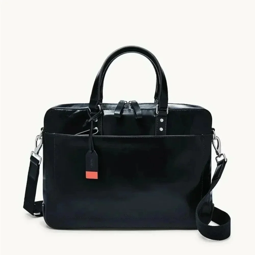 NWT Fossil Defender Eco Leather Brief Bag